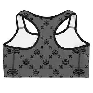 Grey Sports bra