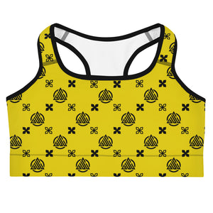 Yellow Sports bra