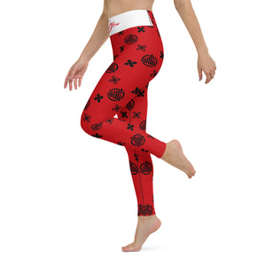 Red Yoga Leggings