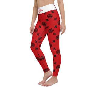 Red Yoga Leggings