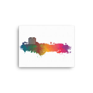 Hub City Skyline: Rainbow | Canvas