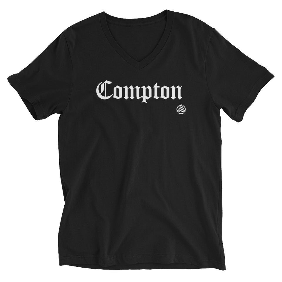 Compton Unisex Short Sleeve V-Neck T-Shirt