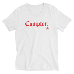 Compton Unisex Short Sleeve V-Neck T-Shirt